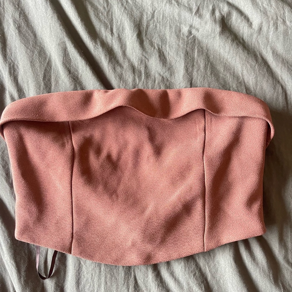 Strapless Blush Pink Bustier Top